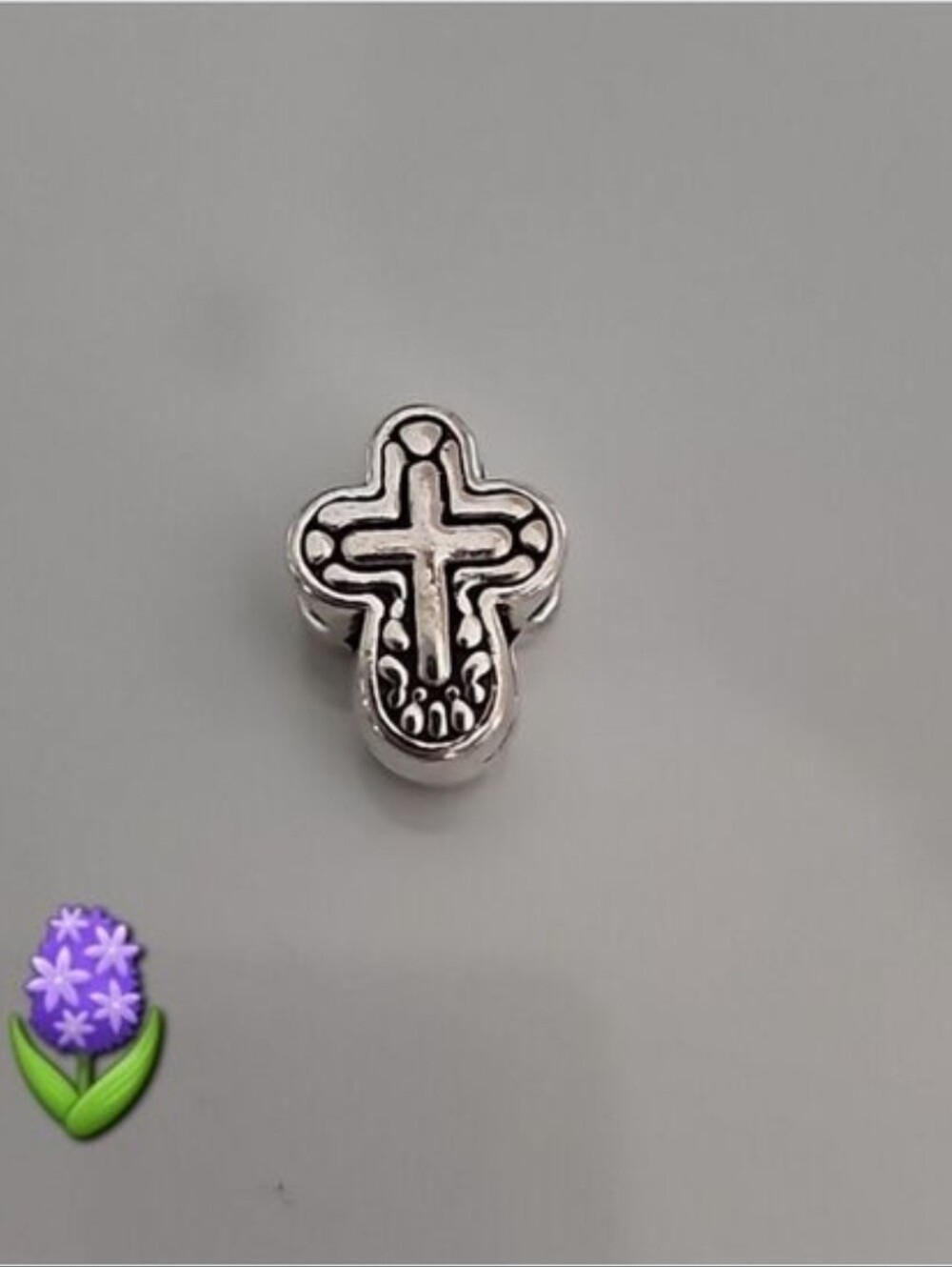 CROSS Charm for European Style Bracelets Fits Pandora Systems